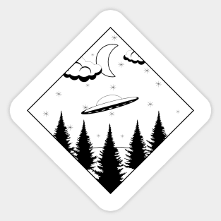 Over the Forest Sticker